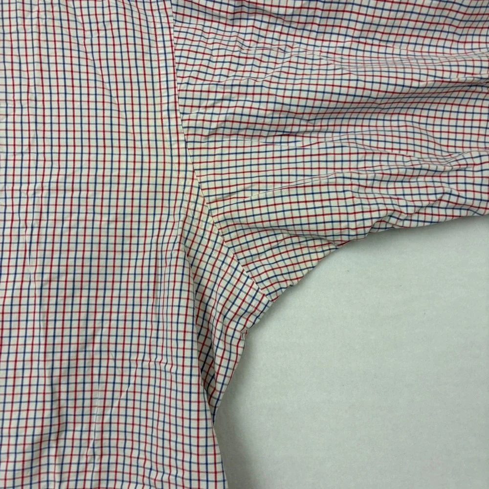 Polo Ralph Lauren Blake Shirt Mens XL Red Blue Plaid Cotton Long Sleeve Buttons